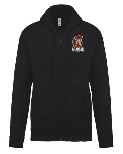 Sweat à capuche Full Zip Unisexe Spartan Toulouse - Akka Sports