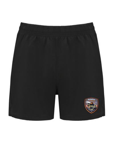 Short Femme Training Pompiers Aérogare Toulouse - Akka Sports noir