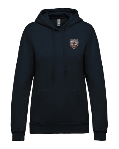 Sweat à capuche Femme Coton Pompiers Aérogare Toulouse - Akka Sports