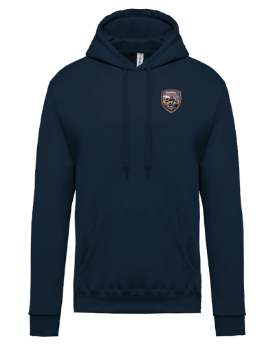 Sweat à capuche Homme Pompiers Aérogare Toulouse - Akka Sports navy