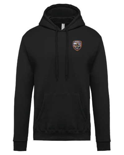 Sweat à capuche Homme Pompiers Aérogare Toulouse - Akka Sports noir