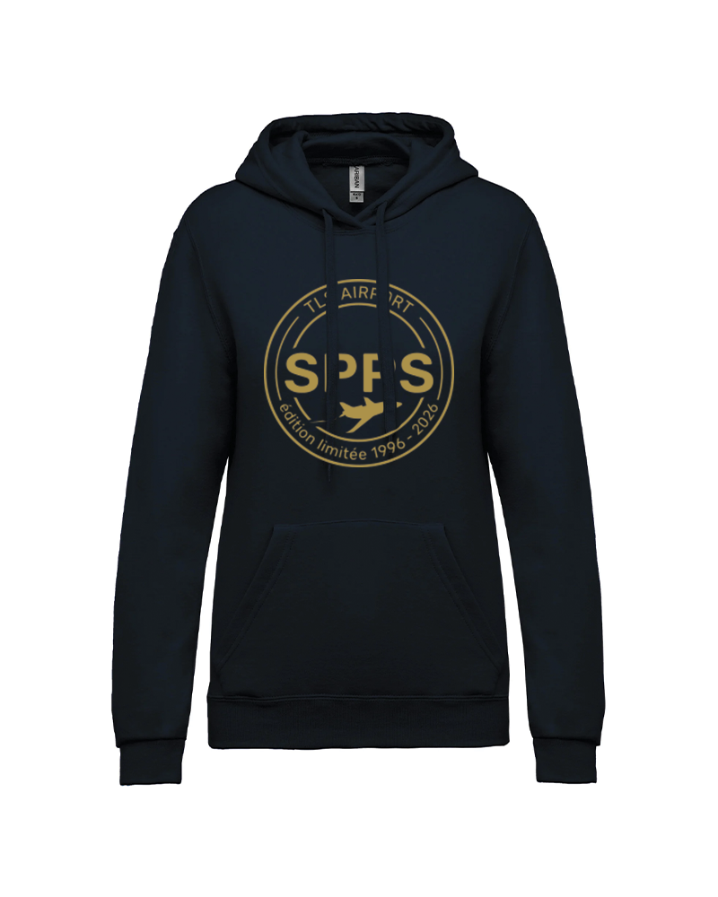 Hoodie Lifestyle Femme Coton Pompiers Aérogare Toulouse - Akka Sports