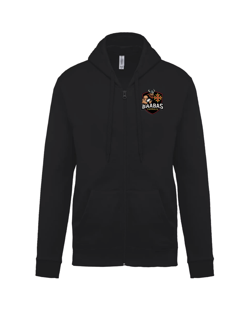 Sweat à capuche Full Zip Unisexe BAABAS TARNAIS - Akka Sports