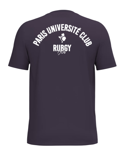 Tee script violet PUC RUGBY dos