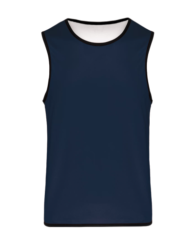 Chasuble réversible Rugby bleu_blanc - AKKA SPORTS