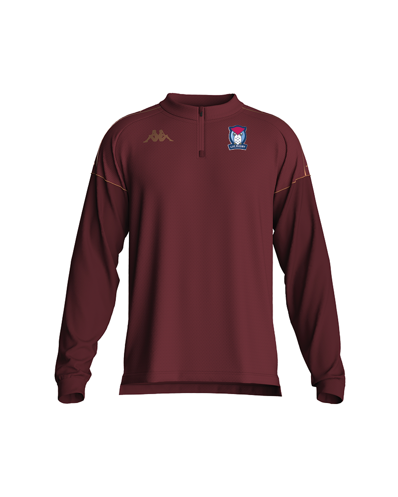 Sweat Quaterzip Massolo bordeaux LUC RUGBY - Kappa