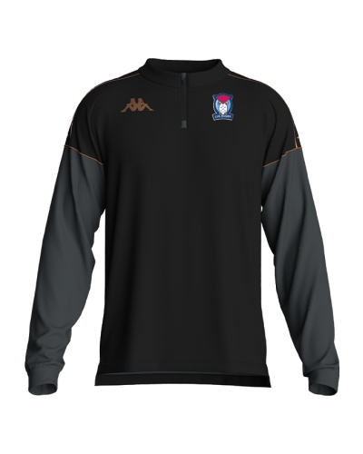 Sweat Quaterzip Massolo noir LUC RUGBY - Kappa