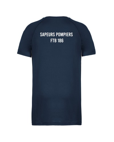 Tee-shirt training Homme SP FONTAINEBLEAU - Akka Sports DOS