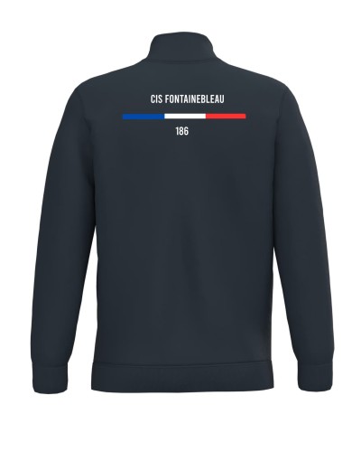 Sweat-shirt col zippé SP FONTAINEBLEAU DOS - Akka Sports