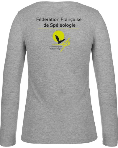 T-Shirt ML Femme Ecole Française de Spéléologie - Akka Sports DOS