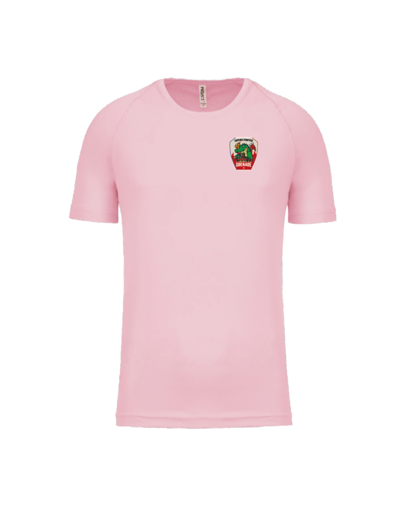 Tee-shirt Training Octobre Rose Pompiers Grenade - Akka Sports