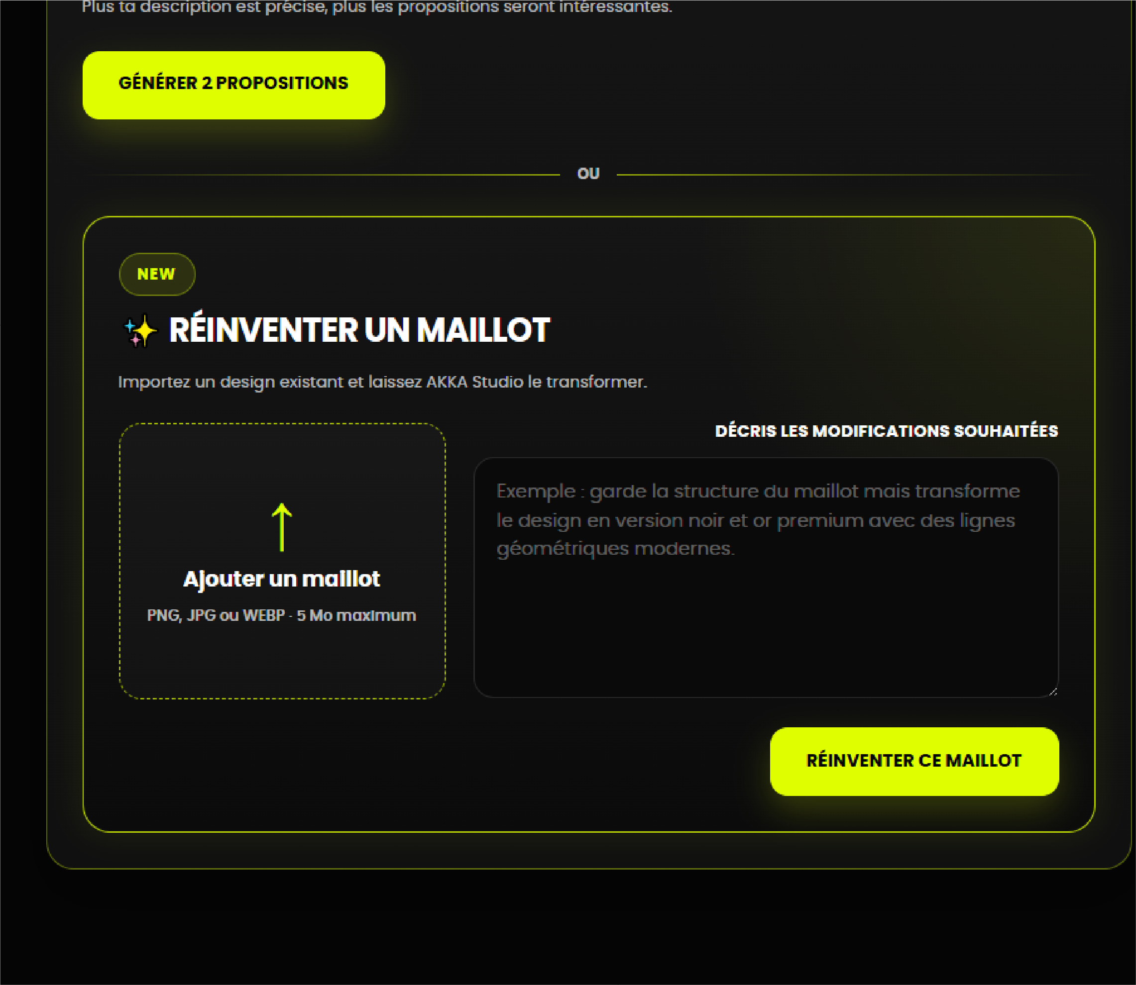 Modifier un maillot existant avec l’intelligence artificielle