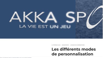 Les différents modes de personnalisation